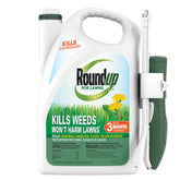 Roundup front label on bottle showing product name and benefit