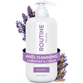 Routine Wellness front packaging showing bottle and lavender scent benefits