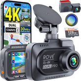 ROVE cámara frontal R2-4K mostrando grabación 4K y detalles nítidos