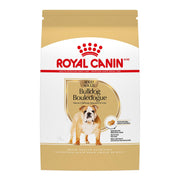 ROYAL CANIN front bag view showing breed-specific benefits and clear labeling
