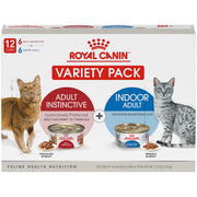 ROYAL CANIN pack frontal con 12 latas, presentación variada y equilibrio nutricional