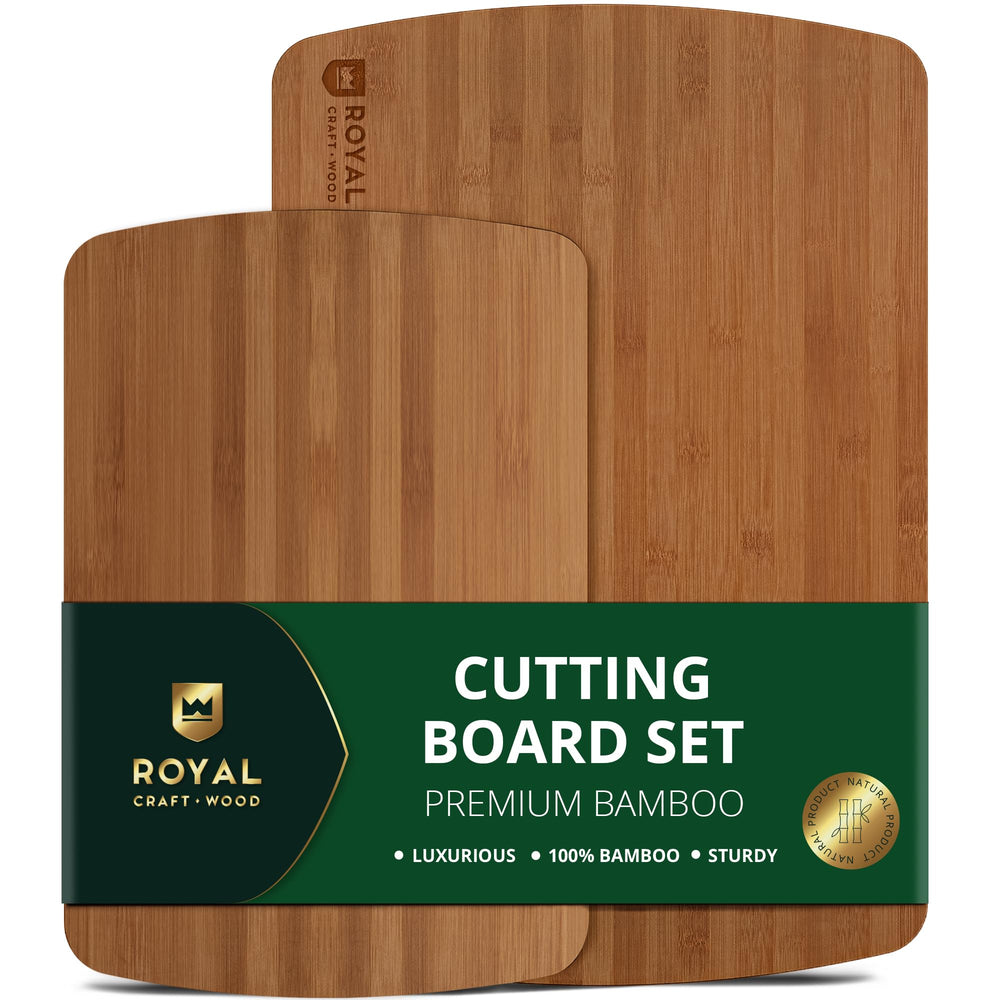 ROYAL CRAFT WOOD tablas frente mostrando dos tamaños y acabado elegante