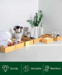ROYAL CRAFT WOOD bandeja en tocador organizando maquillaje eficientemente