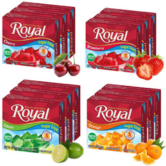 Royal paquete frontal variedad 12 cajas muestra conveniencia en la despensa