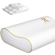 Royal Therapy vista frontal de la almohada mostrando contorno y soporte