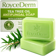 Roycederm barra frontal mostrando forma y etiqueta, limpieza efectiva