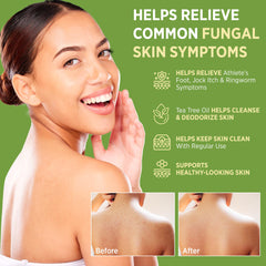 Roycederm bar producing lather in hand demonstrating effective cleansing and application