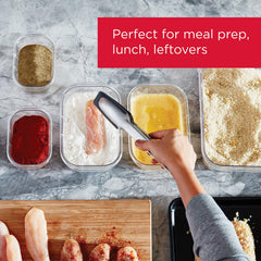 Rubbermaid Brilliance base transparente con comida, beneficio: identificación rápida sin abrir