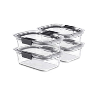 Rubbermaid Brilliance front packaging showing clear glass set and benefits