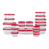 Rubbermaid EasyStore frontal del empaque mostrando las 44 piezas y organización
