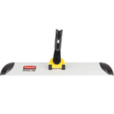 Rubbermaid Commercial HYGEN 18-inch frame front view showing sturdy construction and faster coverage