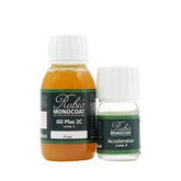Rubio Monocoat front packaging showing 130 ml kit and clear labeling benefit: easy storage