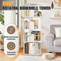 RUNSUNSPRI bookshelf next to sofa showing scale and space-saving advantage