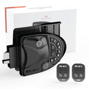 RVLock V4 frontal metálico mostrando durabilidad y diseño premium