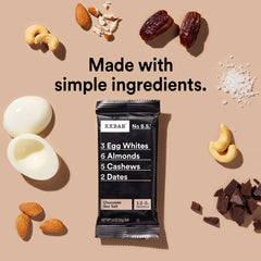 RXBAR barra de blueberry en primer plano con fruta visible y frescura