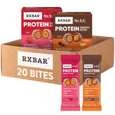 RXBAR bocado empacado frontal mostrando pouch portátil y conveniencia