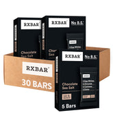 RXBAR front packaging showing chocolate sea salt flavor and benefits