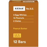 RXBAR frente de la caja mostrando 12 barras y conveniencia