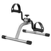 RYGEO front view of mini exercise bike showing compact frame and stability benefit