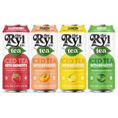 The Ryl Co cuatro latas alineadas mostrando variedad de sabores