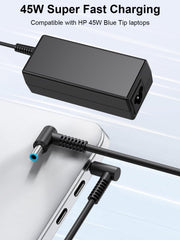 S SKSTYLE close-up of blue-tip connector, precise fit for HP laptops