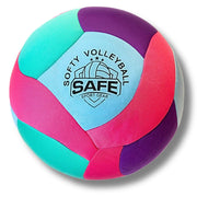 Safe Sport Gear Softy Volleyball front view showing teal color and gentle surface, encourages safe play