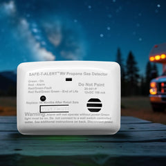 Safe T Alert primer plano del sensor y rejilla que facilita detección rápida de propano