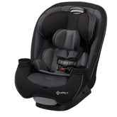 Safety 1st front view showing sleek black phantom finish and versatile fit
