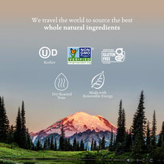Sahale Snacks 4 oz pouch in hand illustrating portion size and on-the-go convenience