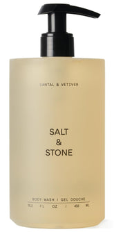 Salt & Stone frente del envase mostrando la etiqueta y aroma
