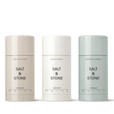 Salt & Stone trio front packaging showing three sticks and brand for easy gifting