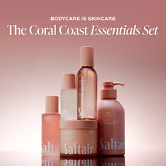 Saltair aplicación en brazo demostrando hidratación visible y tacto sedoso