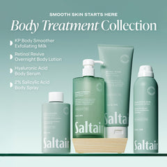 Saltair KP primer plano de etiqueta con ingredientes clave