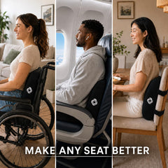 Samsonite ventilated mesh cover detail promoting airflow and cooler sitting