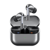 Samsung Galaxy Buds3 Pro vista frontal mostrando diseño elegante y confort