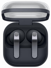 Samsung Galaxy Buds 4 Pro front view showing earbuds and sleek black finish for premium look