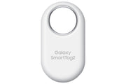 Samsung SmartTag2 front view showing compact design and attachment hole benefit locating items
