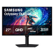 Samsung Odyssey G6 front view showing slim bezel and vivid display for immersive gaming