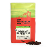 SAN FRANCISCO BAY front of bag showing organic Rainforest Blend and weight