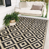SAND MINE alfombra frontal 5x8 ft mostrando diseño reversible y utilidad