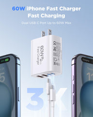 SandFox 10ft USB‑C cable laid out to show long reach and flexible positioning benefit