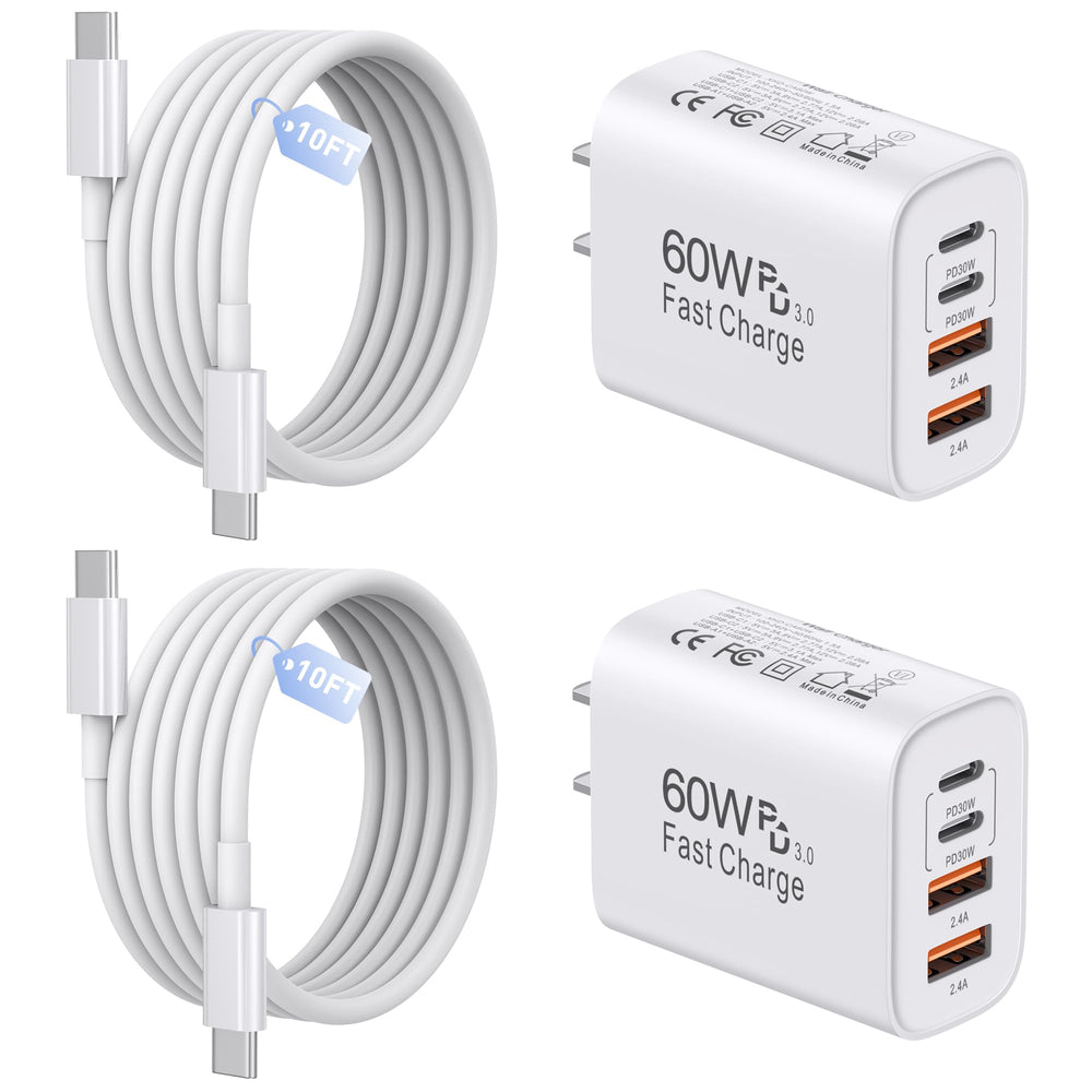 SandFox front view of both charger blocks showing ports and compact design for space saving