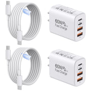 SandFox front view of both charger blocks showing ports and compact design for space saving
