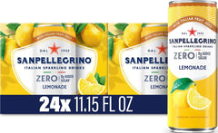 Sanpellegrino lata frente mostrando diseño y beneficio refrescante