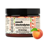 Santa Cruz Paleo front packaging showing peach flavor and sugar-free benefit
