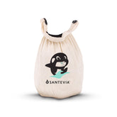 Santevia front packaging showing filter and benefits for gentler baths
