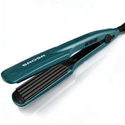 SAOSA plancha crimpadora frontal con acabado cerámico y control de temperatura, volumen rápido