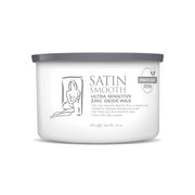 SATIN SMOOTH envase frontal de 14 oz ofrece depilación suave