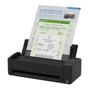 ScanSnap iX1300 front view showing compact scanner and one-touch button for faster scanning