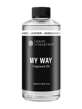 scent collection front bottle showing 500ml refill and premium packaging benefit